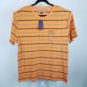 Tommy Hilfiger Striped Pocket T-Shirt Top
